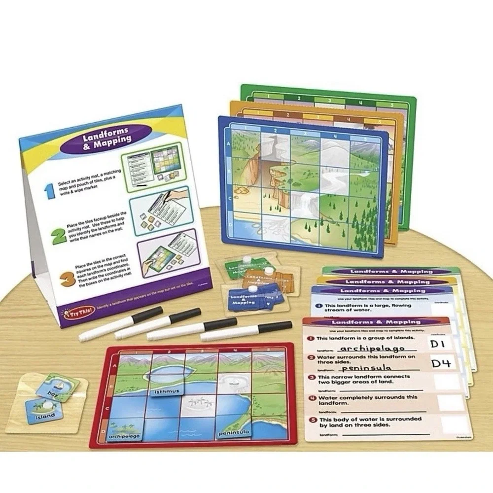 Lakeshore Social‎ Studies Instant Learning Center Landforms & Mapping Grades 2-3